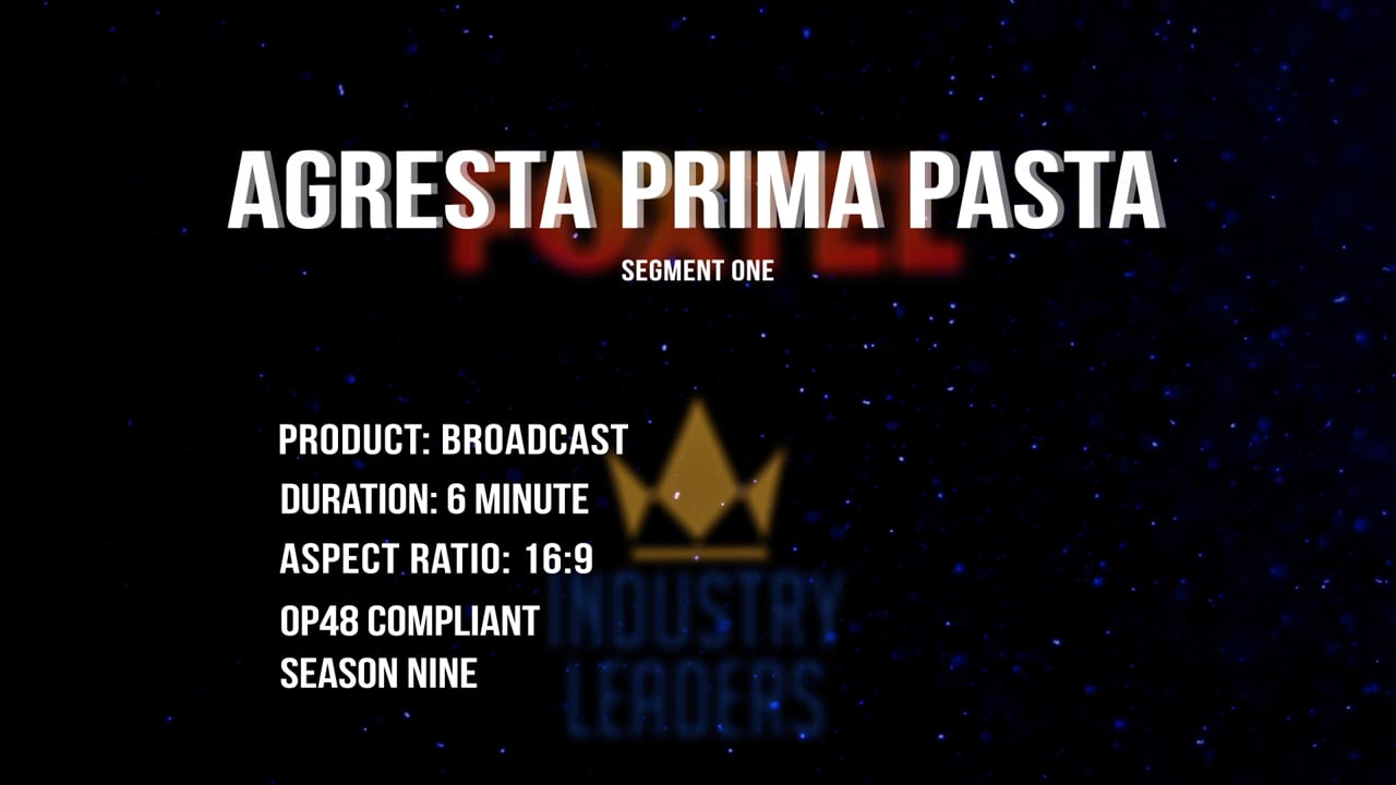 Agresta Prima Pasta | Industry Leaders S09