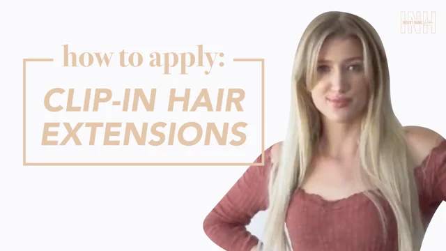 How to apply clip in hair extensions 