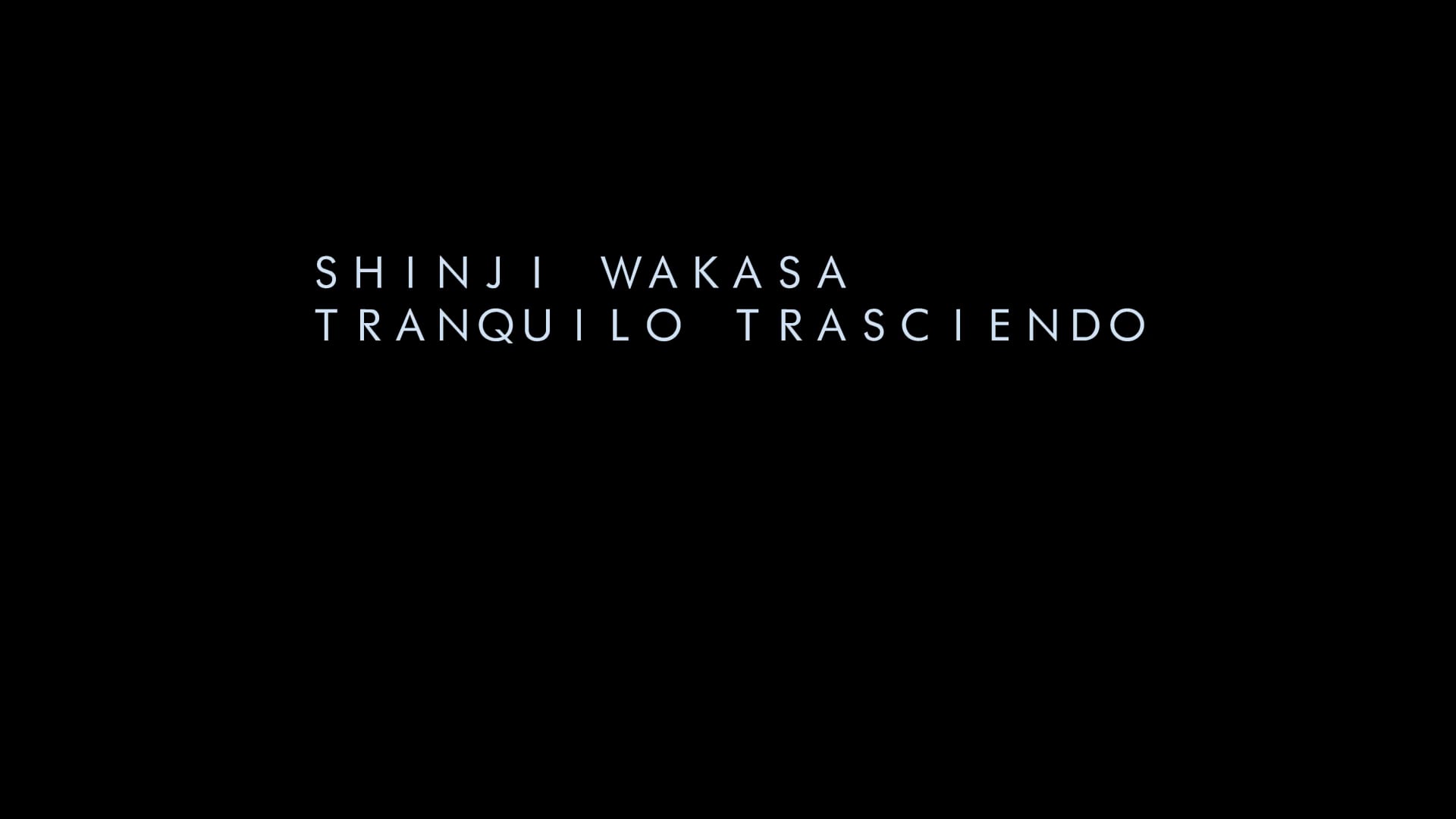 SHINJI WAKASA / TRANQUILO TRASCIENDO [RTE 013]