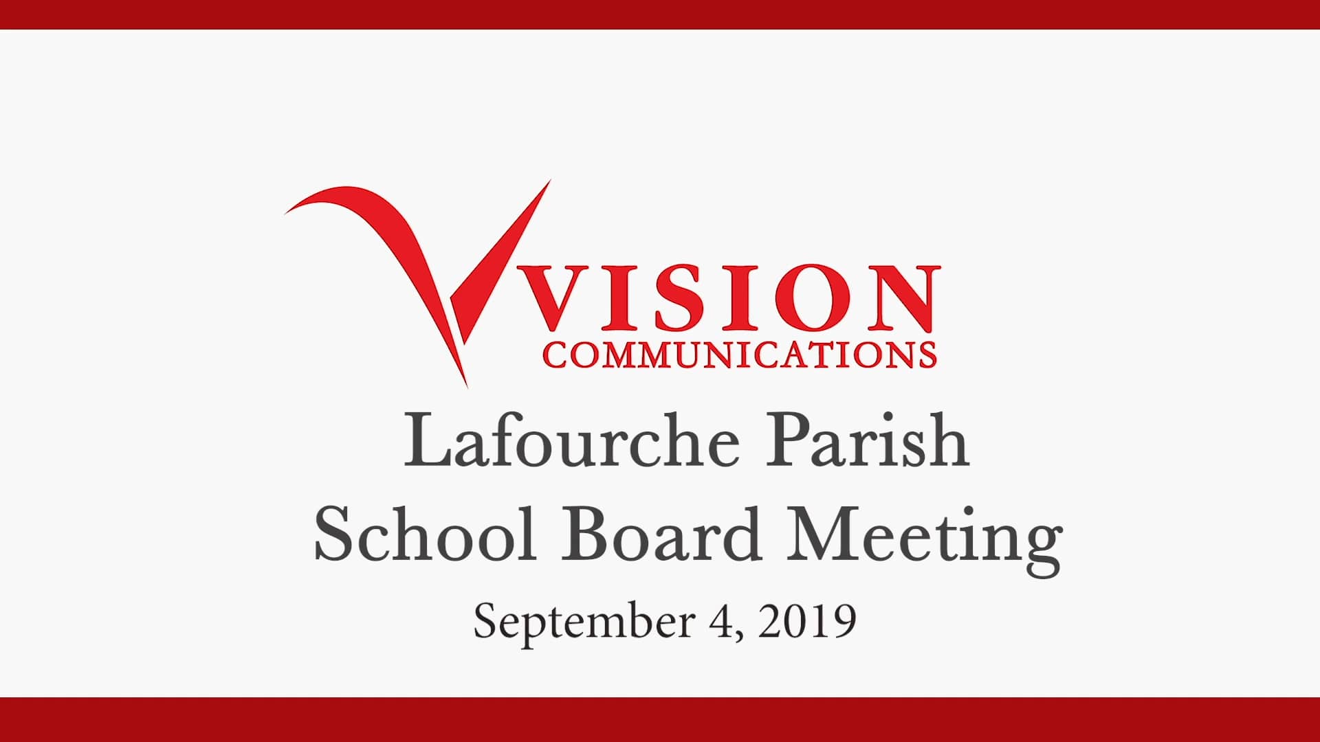 Lafourche Parish School Board Meeting (Sept. 2019) on Vimeo