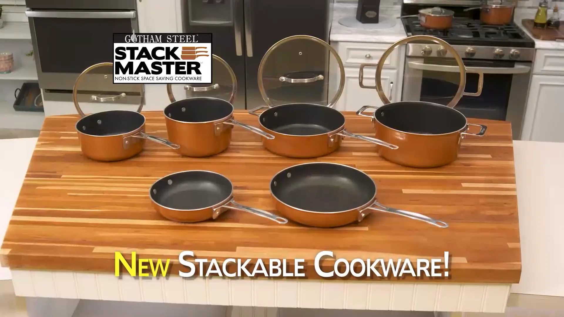 Gotham Steel Stackmaster  The Cookware You Can Stack To Get Your