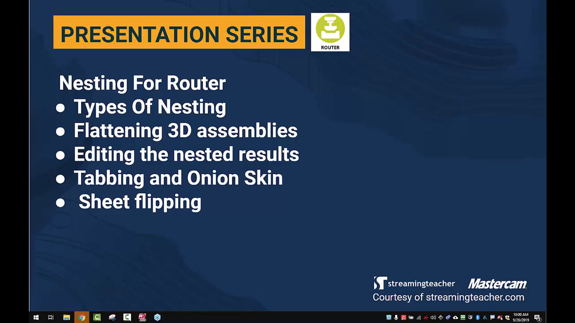 Nesting for Router