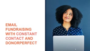 Email Fundraising With Constant Contact and DonorPerfect