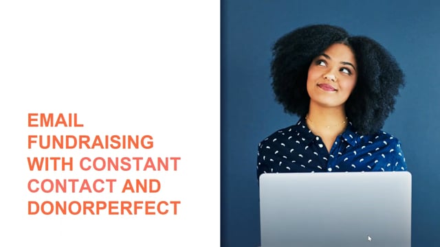 Email Fundraising With Constant Contact and DonorPerfect