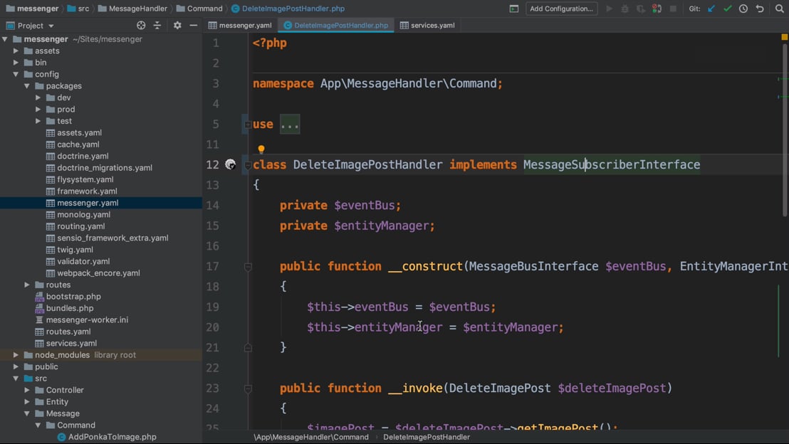 Sending Handlers to Different Transports from_transport > Messenger