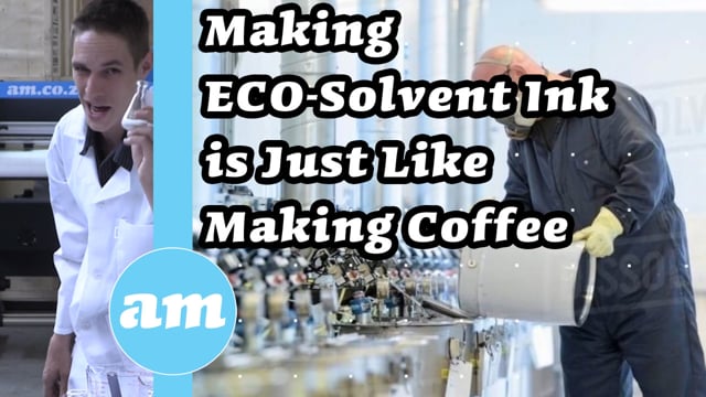 Making ECO-Solvent Ink is Just Like Making Coffee (So Easy) So ECO-Solvent Inks Shouldn't Be Expensive