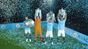 Man City Trophy Lift - Celebration video