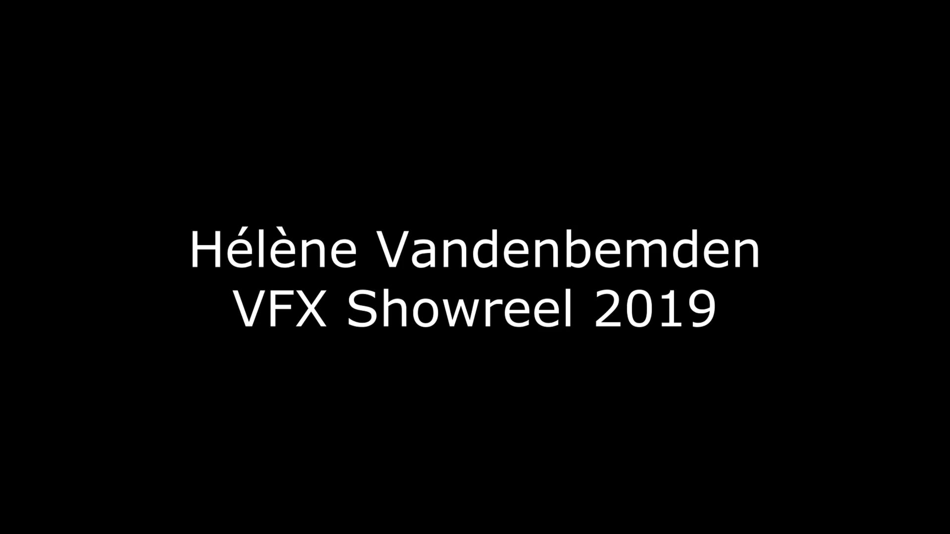 Vandenbemden Hélène - VFX Showreel 2019