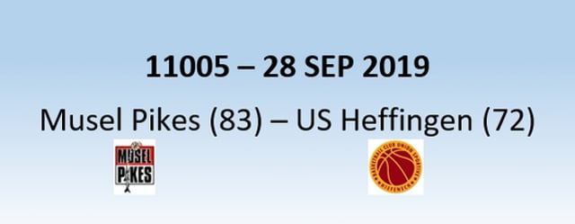 N1H 11005 Musel Pikes (83) - US Heffingen (72) 28/09/2019