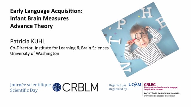 Conférence de Patricia Kuhl, professeure à University of Washington