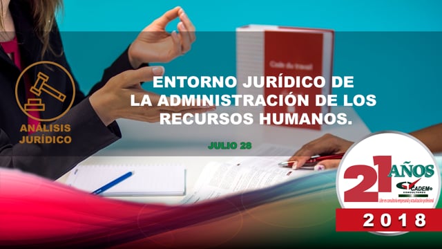 Entorno Jurídico de la Administración de los Recursos Humanos.
