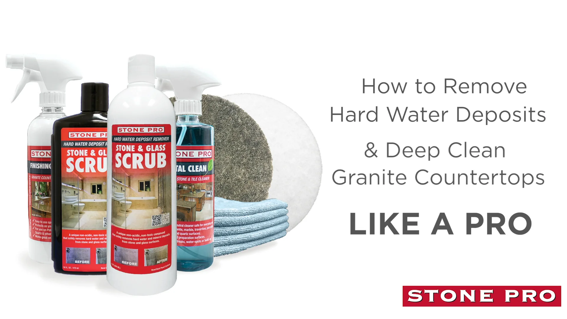 How to Remove Hard Water Deposits & Deep Clean Granite Countertops Like