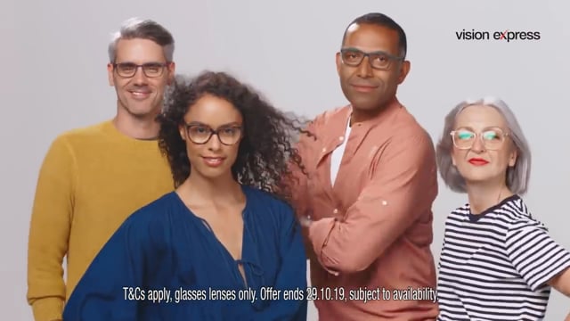 Enjoy better vision with 50% off all lenses  Vision Express TV Advert.mp4
