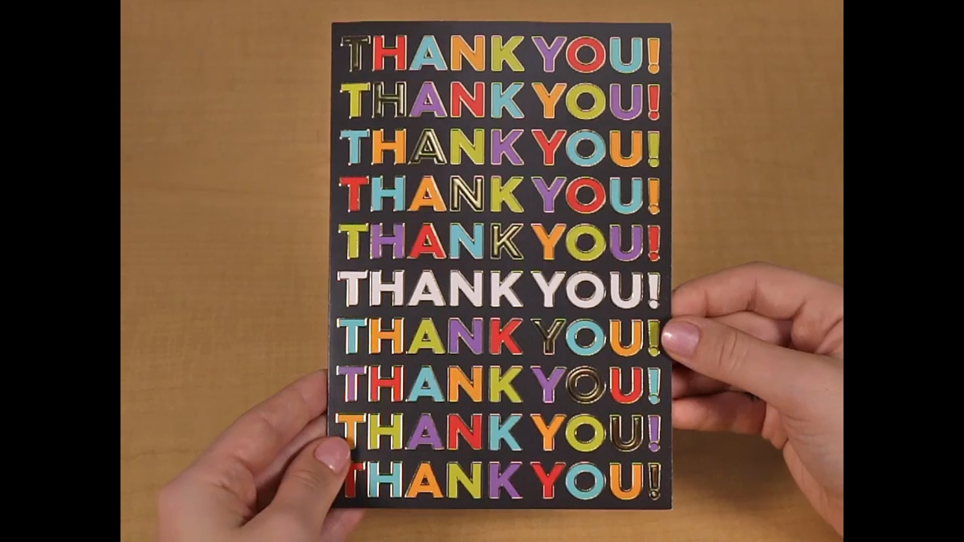 Colorful Thank You Card, 1028258 | The Gallery Collection