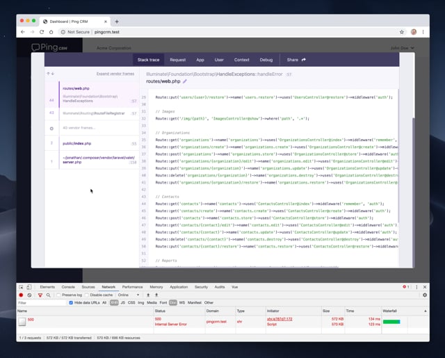 HTB Horizontall  -    Strapi  Laravel   Telegraph