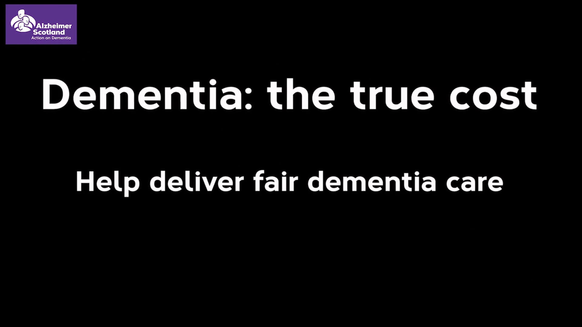 Dementia: the true cost