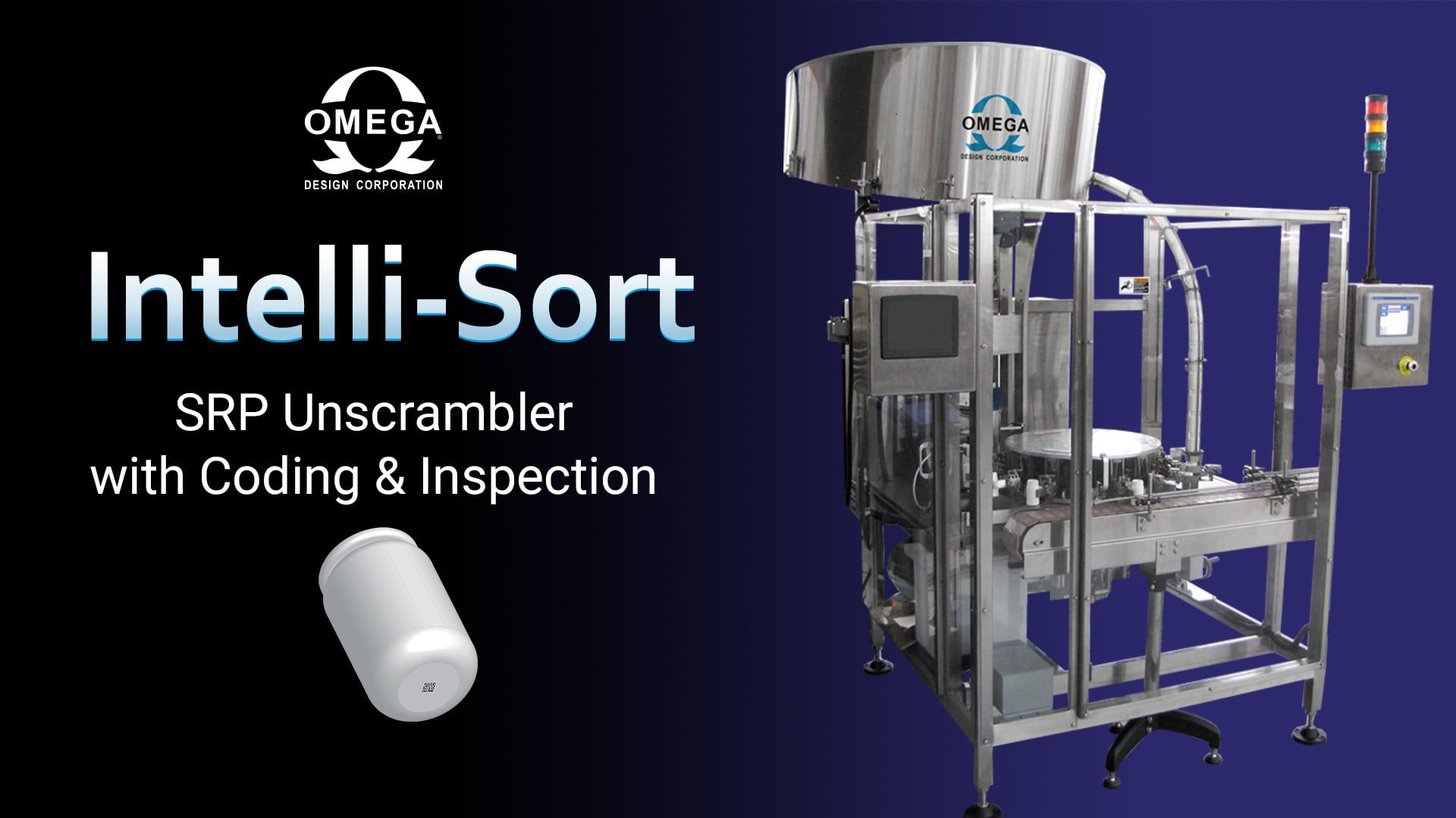 Intelli-Sort - SRP Unscrambler with Bottle Coding (Laser) and Inspection - Omega Design