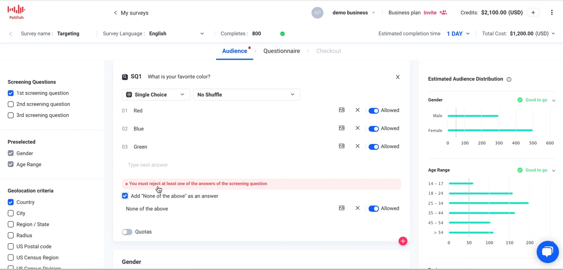 Pollfish Platform Targeting On Vimeo