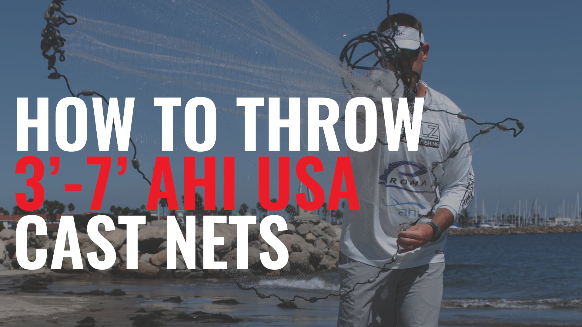 How to throw 3-7' Ahi USA Cast Nets