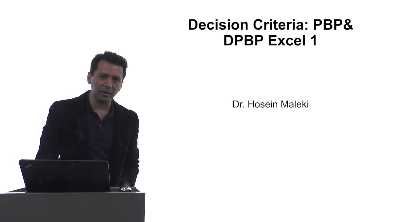 Login to view Decision Criteria: PBP and DPBP Excel 1