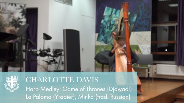 Charlotte Davis – Harp Medley: Game of Thrones (Djawadi), La Paloma (Yradier), Minka (trad. Russian)