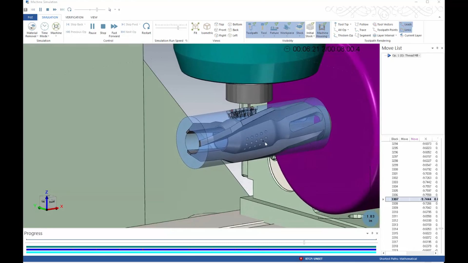 Simultaneous Multi Axis toolpaths