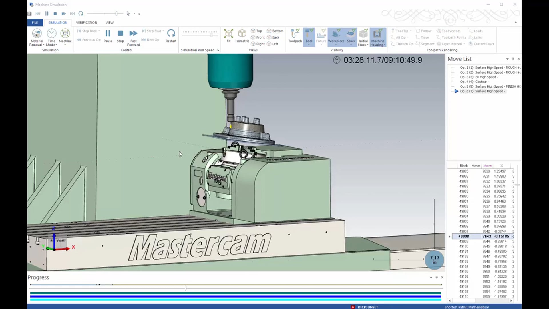 Simultaneous Multi Axis toolpaths