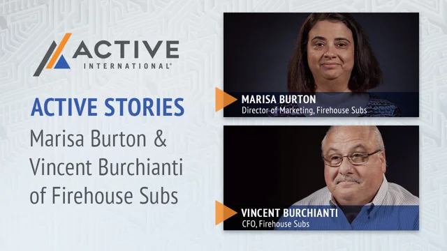 Active Stories Vincent Burchianti Marisa Burton of Firehouse Subs