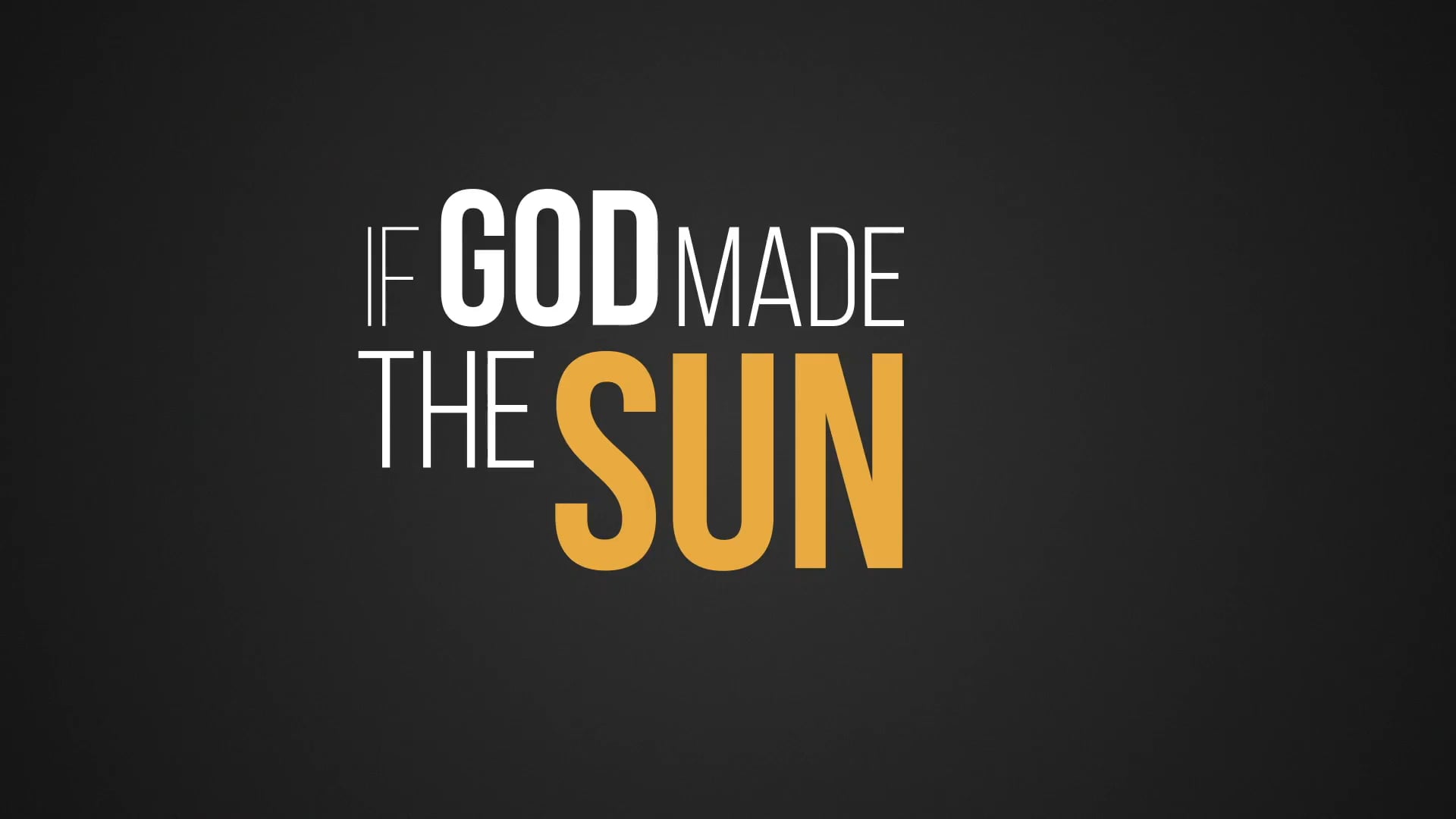 if-god-made-the-sun-on-vimeo