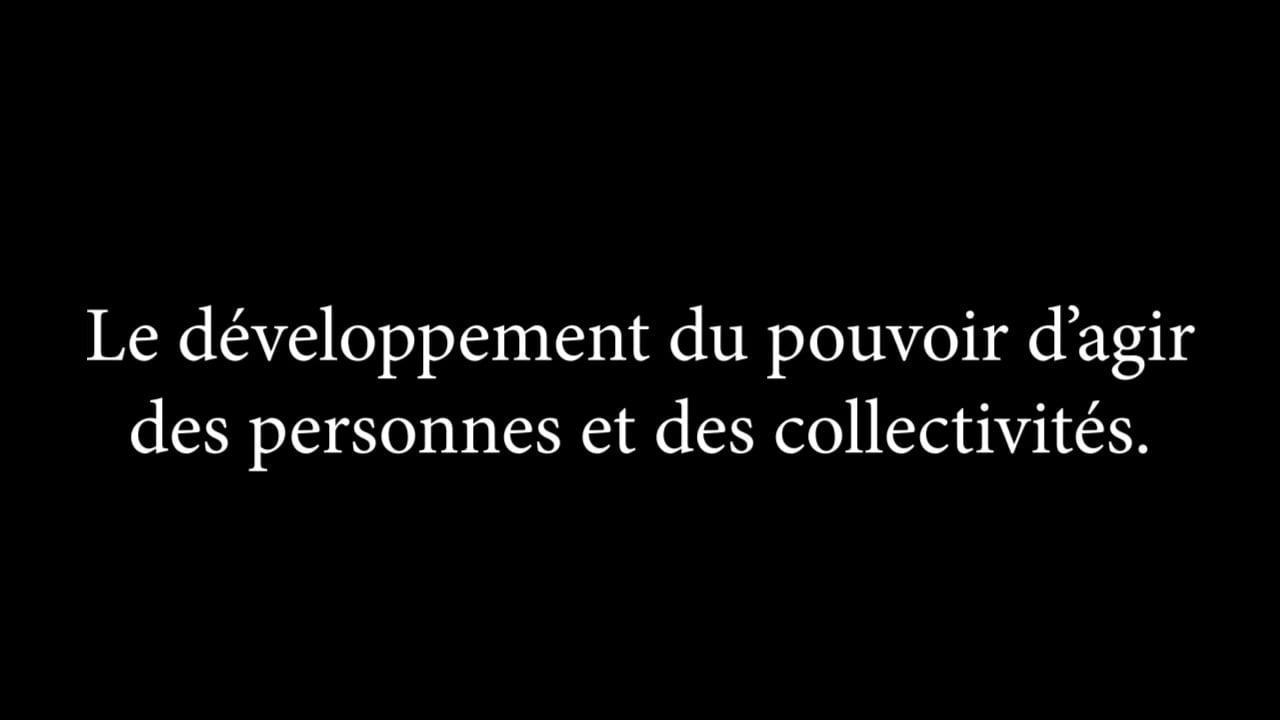 Le Développement Du Pouvoir D’agir Des Personnes Et Des Collectivités ...