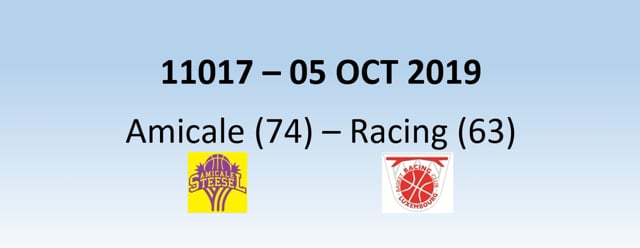 N1H 11017 Amicale Steinsel (74) - Racing Luxembourg (63) 05/10/2019