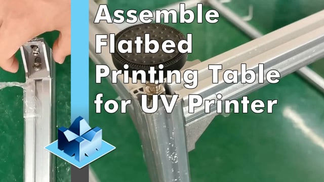 Machining Video: Factory Video of How-to Assemble Flatbed Printing Table for FastCOLOUR Large Format Printer