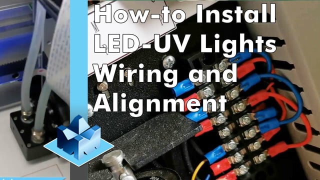 Machining Video: Factory Video of How-to Install LED-UV Lights, Wiring and Alignment of FastCOLOUR ONE UV Printer