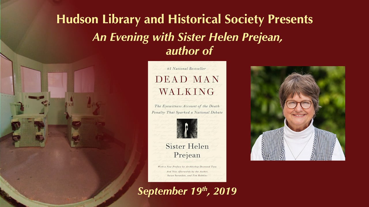 Sister Helen Prejean speaks at the Hudson Library