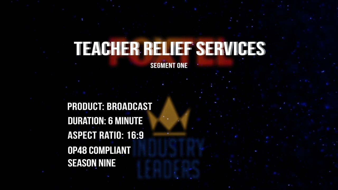 08 - Teacher Relief Services | Pt.01 & 02 | Industry Leaders S09 | Preview