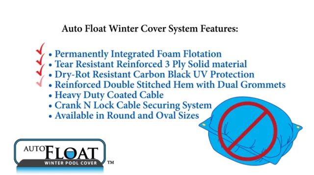 AUTO FLOAT COVER - Blue Torrent Pool Products