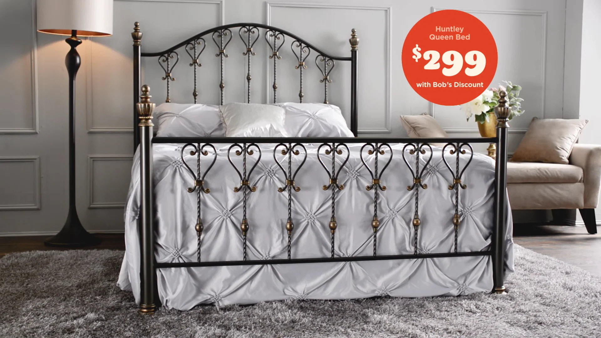 Bobs queen bed deals frame