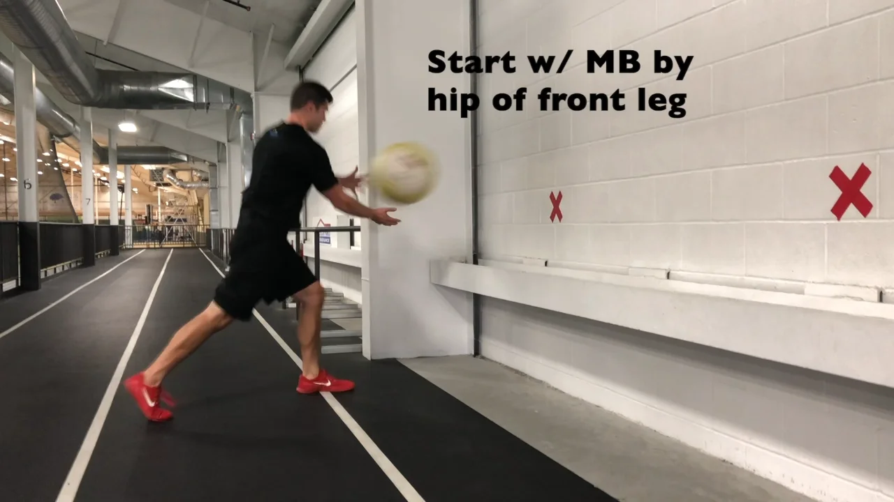 MB Wall Toss Hip to Hip - Split Stance Switch on Vimeo