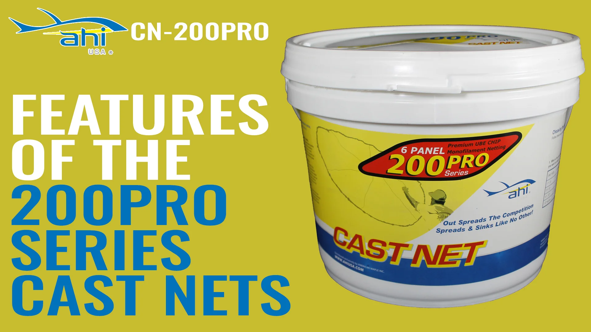 Ahi USA 200 PRO Series Cast Nets