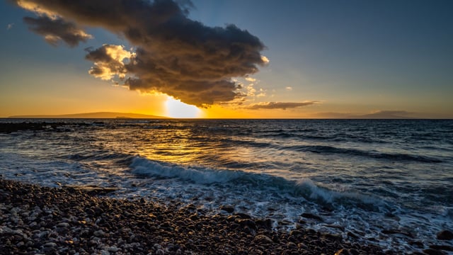 Sunset at Polo Beach, Maui, Hawai