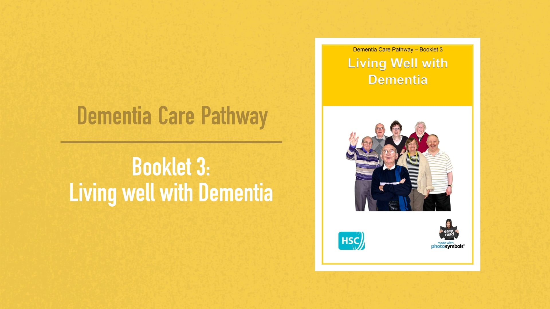 Living Well with Dementia, Booklet Three - Dementia Care Pathway NI on ...