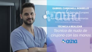 Nudo de cirujano con las manos