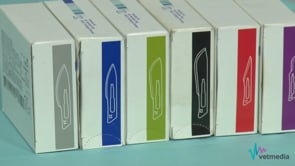 Tipos de sutura y hojas de bisturí