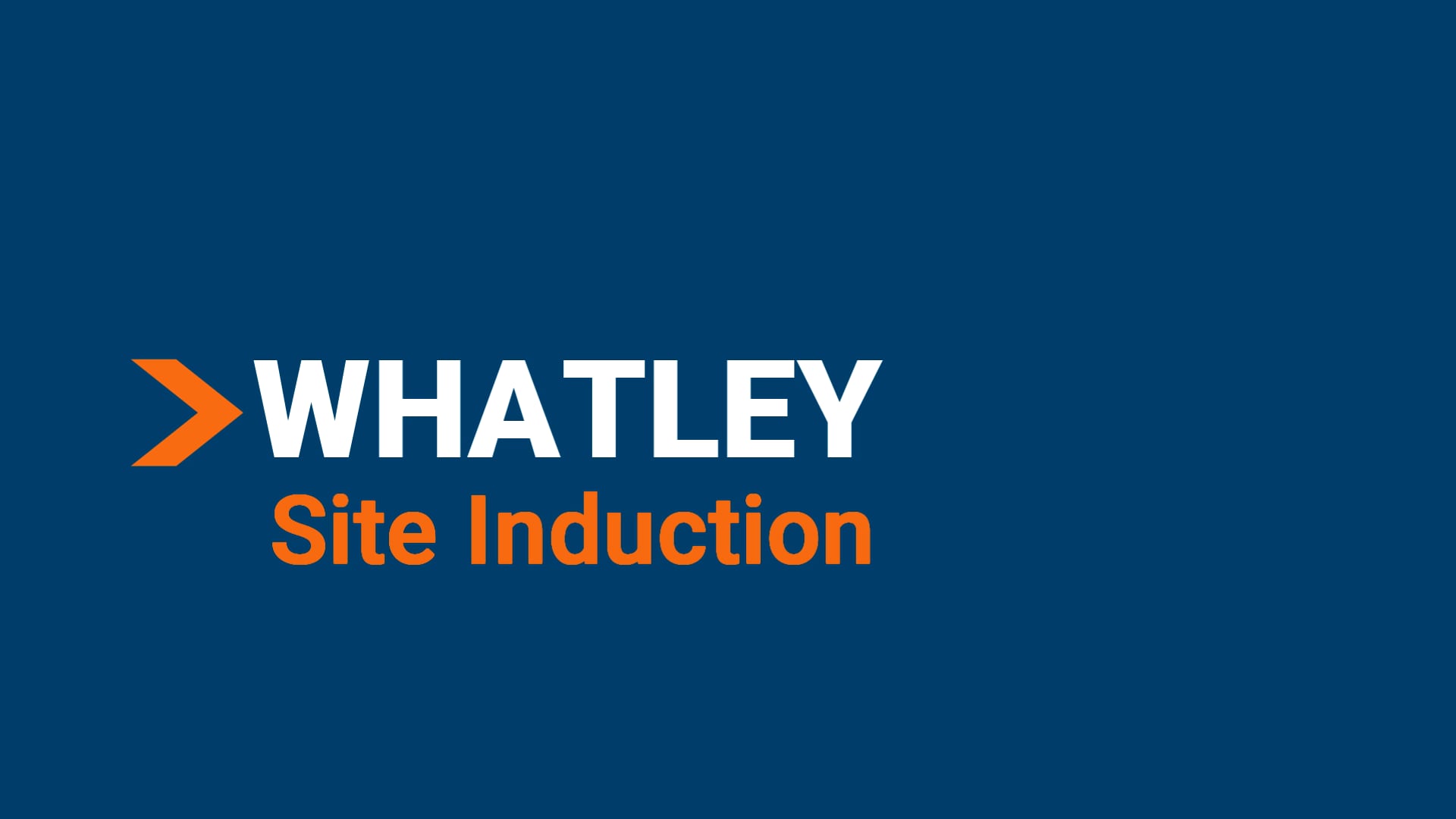 Hanson: Whatley Quarry Induction