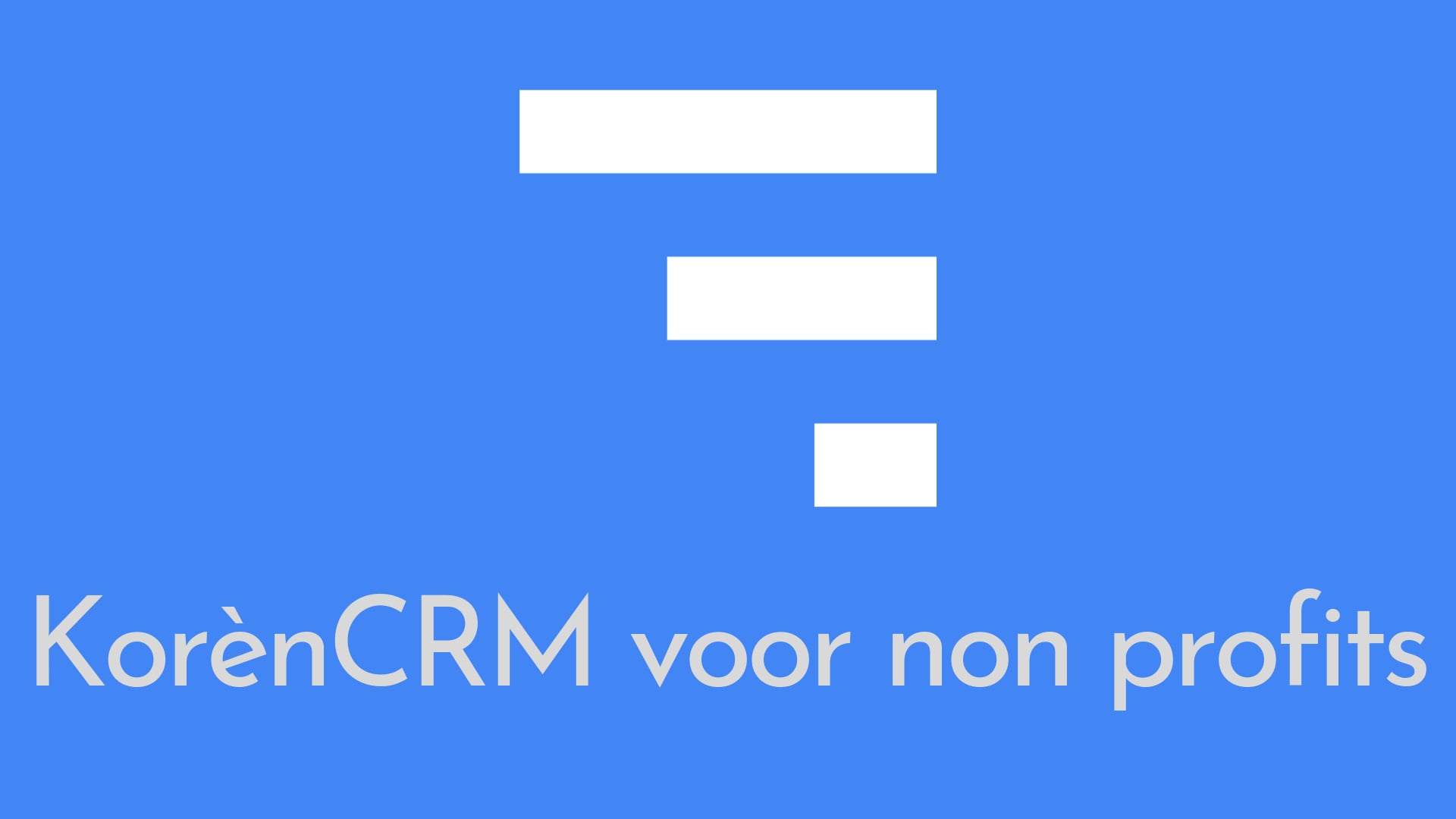 KorènCRM voor non profits