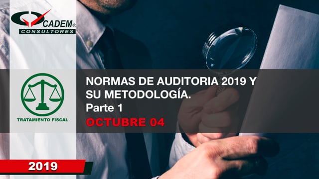 Normas de Auditoría 2019 y su Metodología.