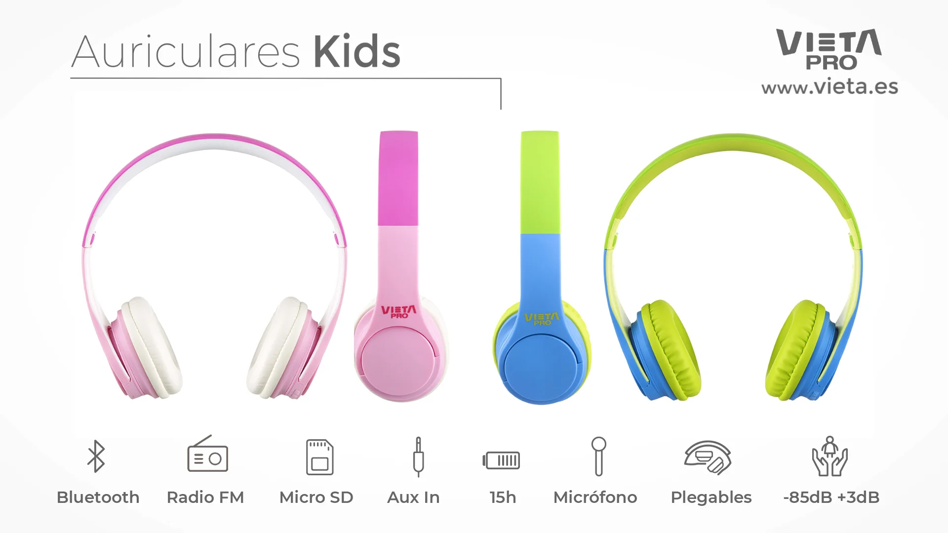 Auricular Infantil Vieta Pro Kids on Vimeo