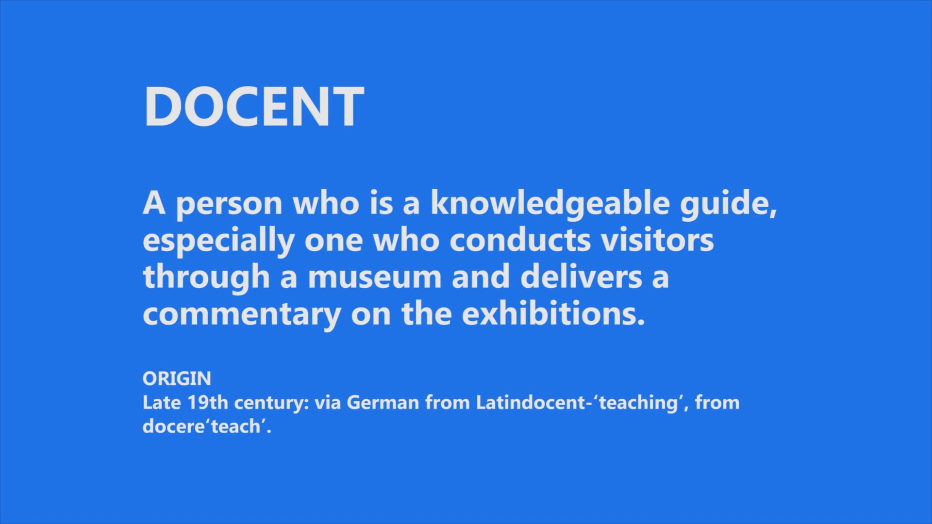 SMOCA Docent Testimonials