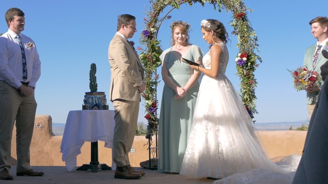 Vitoria+Matthew Wedding Ceremony (4K) - Hacienda Dona Andrea, Santa Fe NM - Oct 2019