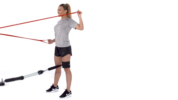 Resistance Band Tricep Extension on Vimeo